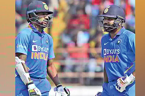 Shikhar Dhawan and Rohit Sharma