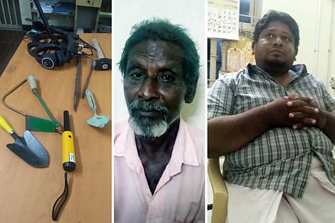 The equipment and the two accused