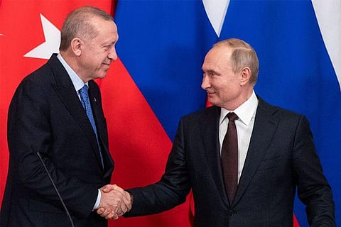 Russian President Vladimir Putin and Turkish President Tayyip Erdogan. Photo credit: Reuters
