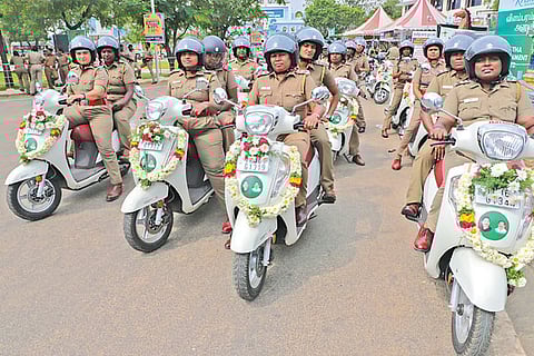 Travel in comfort: Women in khaki get 156 scooters