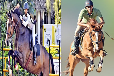 Children and adult riders at the recently-held Equestrian Championship