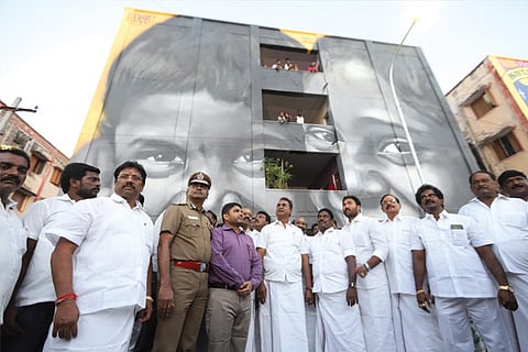 Minister Velumani at Kannagi art district