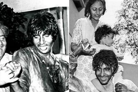 Big B shares throwback pics of 'best Holi' celebrations