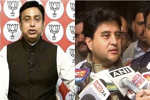 Who facilitated Scindia's cross-over to BJP from Congress?