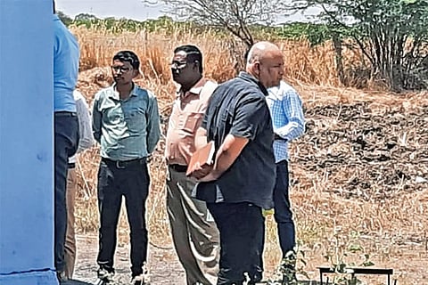 CBI team inspects a cracker manufacturing unit at Sattur in Virudhunagar district on Thursday.