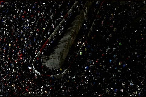 Motorists line up to enter Singapore