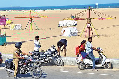The public being asked to leave Marina beach on Saturday afternoon