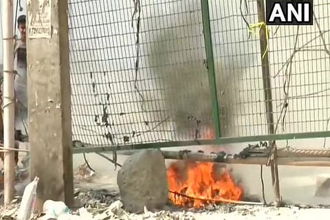 Petrol bomb hurled at barricades near Shaheen Bagh protest site