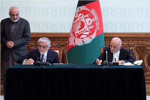 Ghani, Abdullah ink deal to end Afghan political deadlock