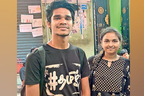 Drums Mani and Roja Adithya