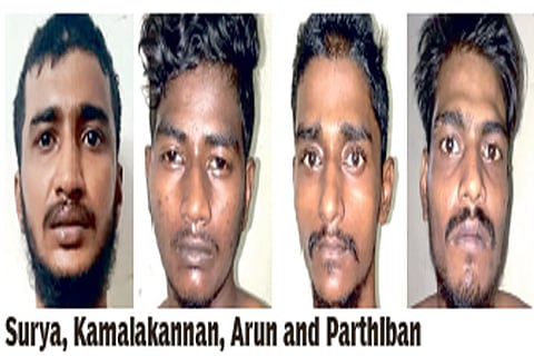 Surya, Kamalakannan, Arun and Parthiban