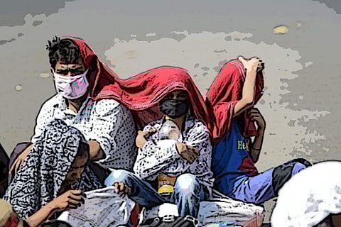 Migrant labourer's wife delivers baby after 100-km walk, child dies