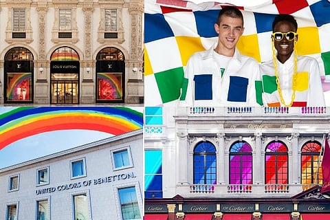 Luxury brands makes 'Rainbow' symbol of hope