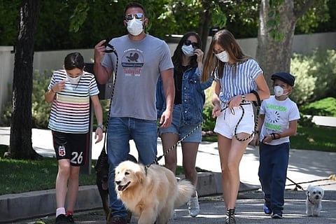 Ben Affleck steps out with Ana de Armas, his kids