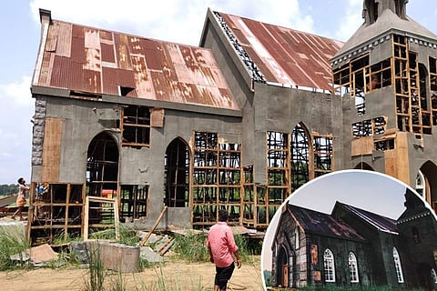 Right-wing group in Kerala vandalises 'Church' film set built near temple