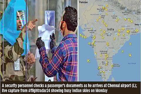 Day 1: 630 flights cancelled, quarantine confusion