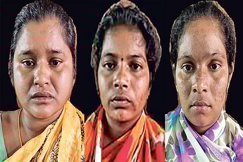 Usha, Isakki Ammal and Lakshmi