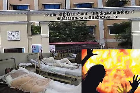 Boys use sanitiser to set fire to garbage outside home, suffer burns
