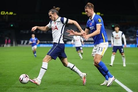 Bale heads winner as Spurs go second with win over Brighton