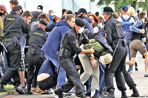 Journalists in Belarus faced increasing violence as they covered the ongoing protests in the country