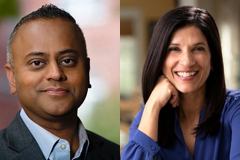 Rikin Mehta and Sara Gideon