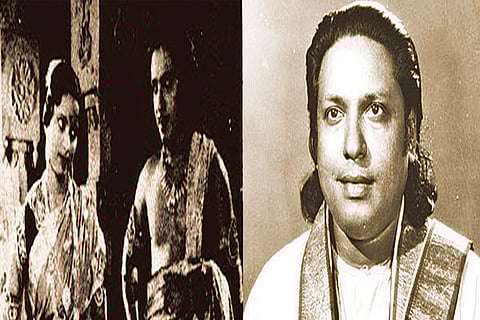 Chinnappa was the first to do a double role for a Tamil hero in ?Uthama Puthiran?