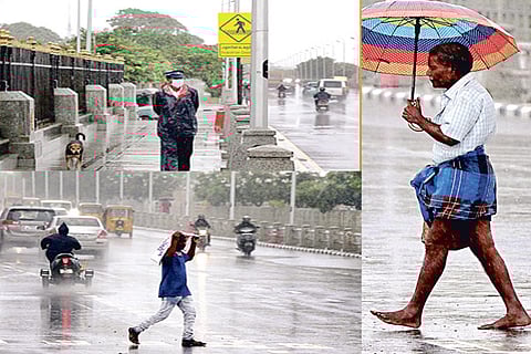 Many parts of the city, including Adyar and Guindy, received more than 3 cm rainfall