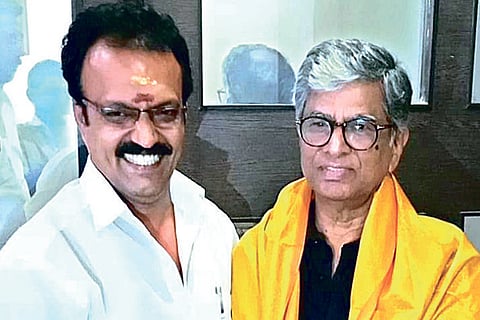 RK Raja with actor Vijay?s father SA Chandrasekar