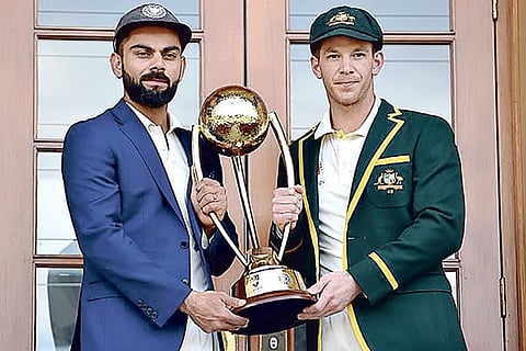 India captain Virat Kohli and Australia skipper Tim Paine