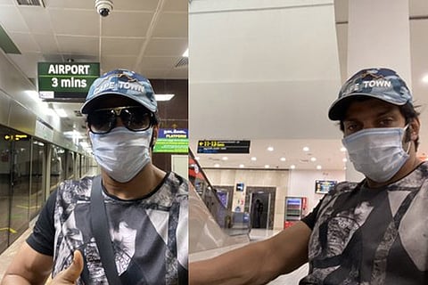 Arya gets back into action for Aranmanai 3, posts selfies from Chennai Metro