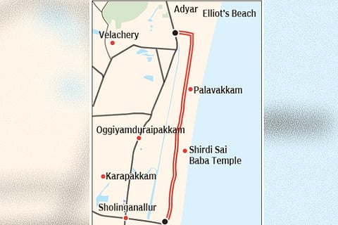 Work to clear bottleneck on ECR at Palavakkam to begin after 15-yr delay