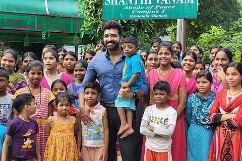 Arun Vijay spends quality time with kids at an orphanage on his birthday: Pics inside