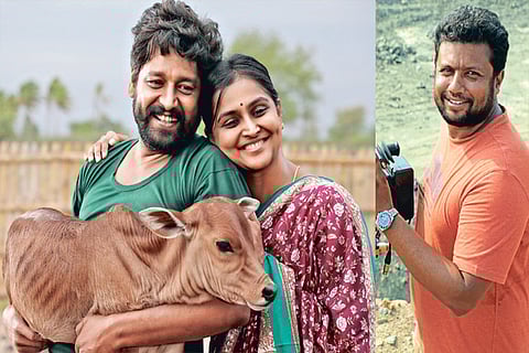 A still from the movie; Vetri Duraisamy, Director