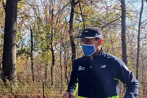 Blind man, 'born to run,' completes solo 5K with trial app to guide him