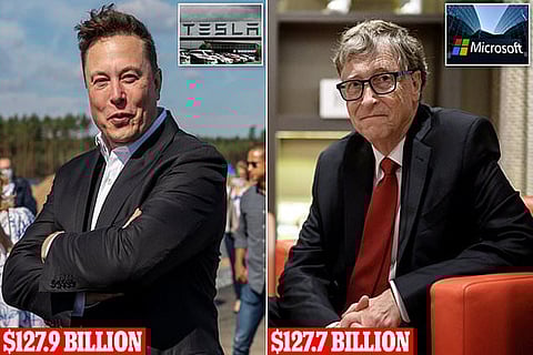 Tesla Chief Elon Musk;  Bill Gates