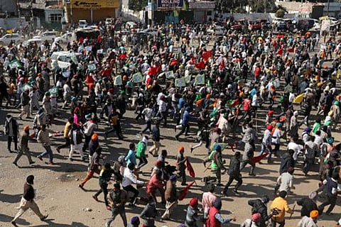 Farmers protest: Opposition parties liken use of tear gas, water cannons to 'waging war'