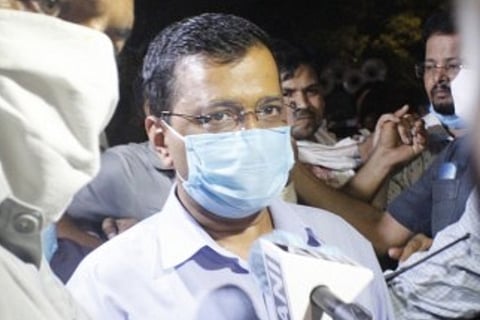 Kejriwal joins protesters, seeks justice for Hathras victim