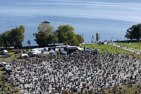 Thousands protest anti-coronavirus restrictions in Germany over weekend