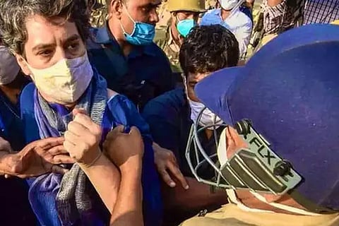 Noida Police apologises for Priyanka Gandhi's manhandling, orders probe