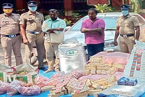 Two arrested with over 400kg gutkha, worth Rs 8 lakh, near Kancheepuram
