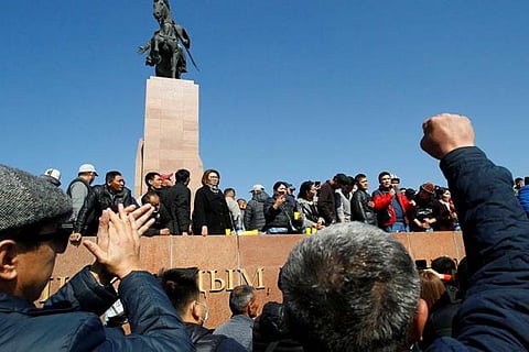 Kyrgyzstan bans rallies, imposes curfew to end turmoil