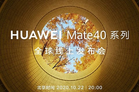 Huawei to debut its Mate 40 smartphones on October 22