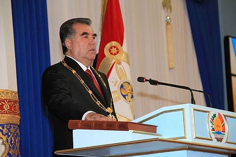 Tajikistan longtime leader re-elected for another 7-year term