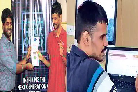 Sankar with Manu Sekar (L) and during a workshop (R)