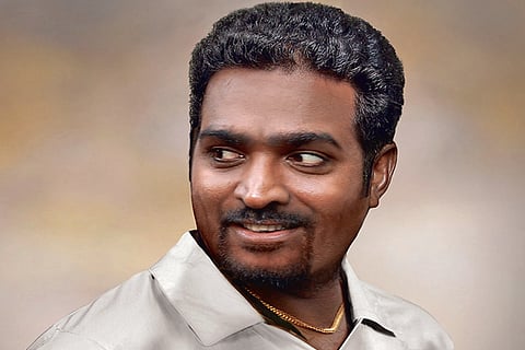 Vijay Sethupathi as Muttiah Muralitharan in the first look poster of the film 800