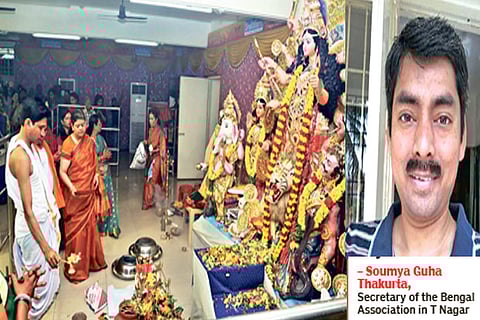 From last year?s Durga puja celebrations organised by Bengal Association in T Nagar