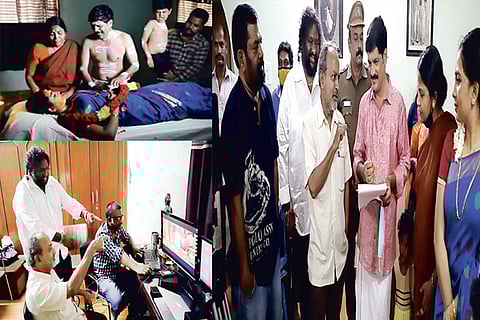 Shooting stills from the film Kattil