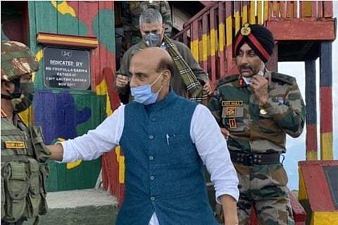 File photo: Defence Minister, Army Chief visit forward areas at LAC