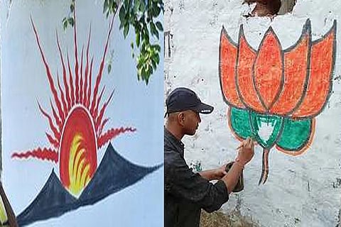 BJP-DMK fight over poll graffiti ends in assault