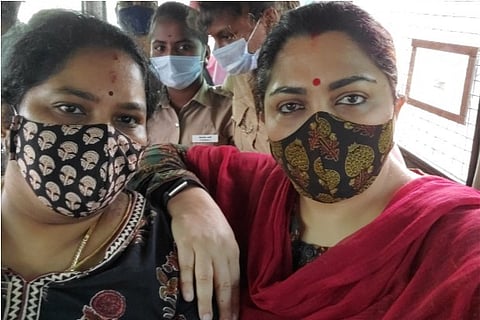 Source: Twitter; Kushbhu was arrested for violating the prohibitory order to conduct the unlawful assembly